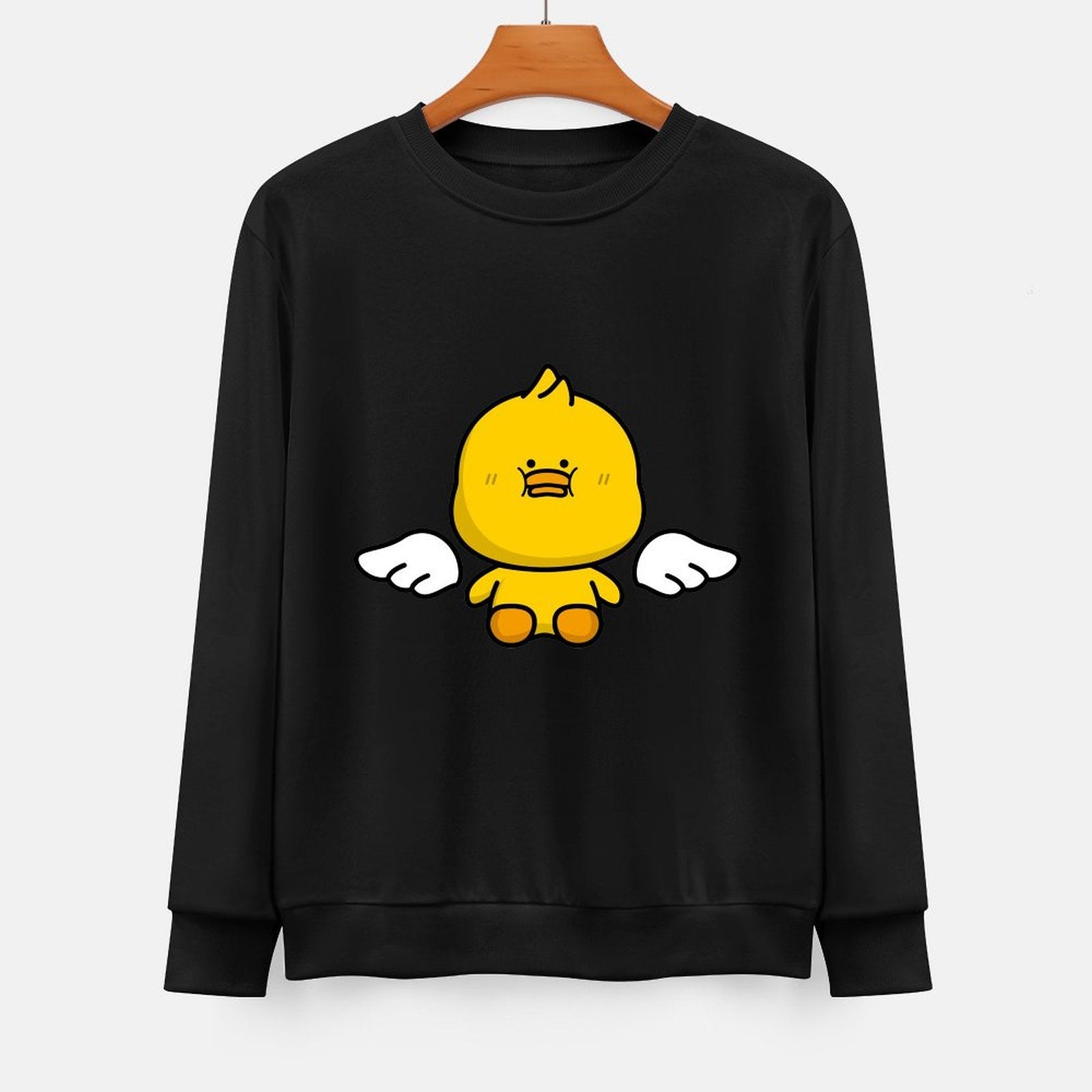 Front Patterned Long Sleeve TopNatural EverydayComfort